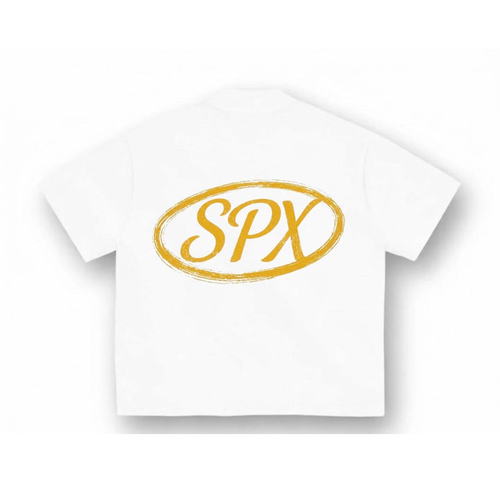 SPX T-SHIRT WIT/GEEL