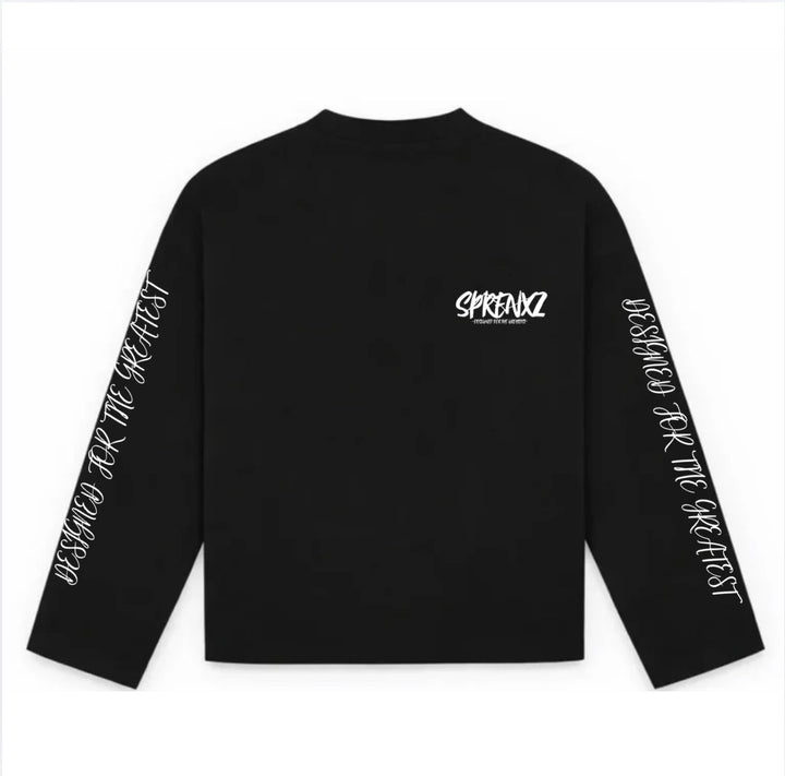 12921 BLACK/WHITE LONG SLEEVE