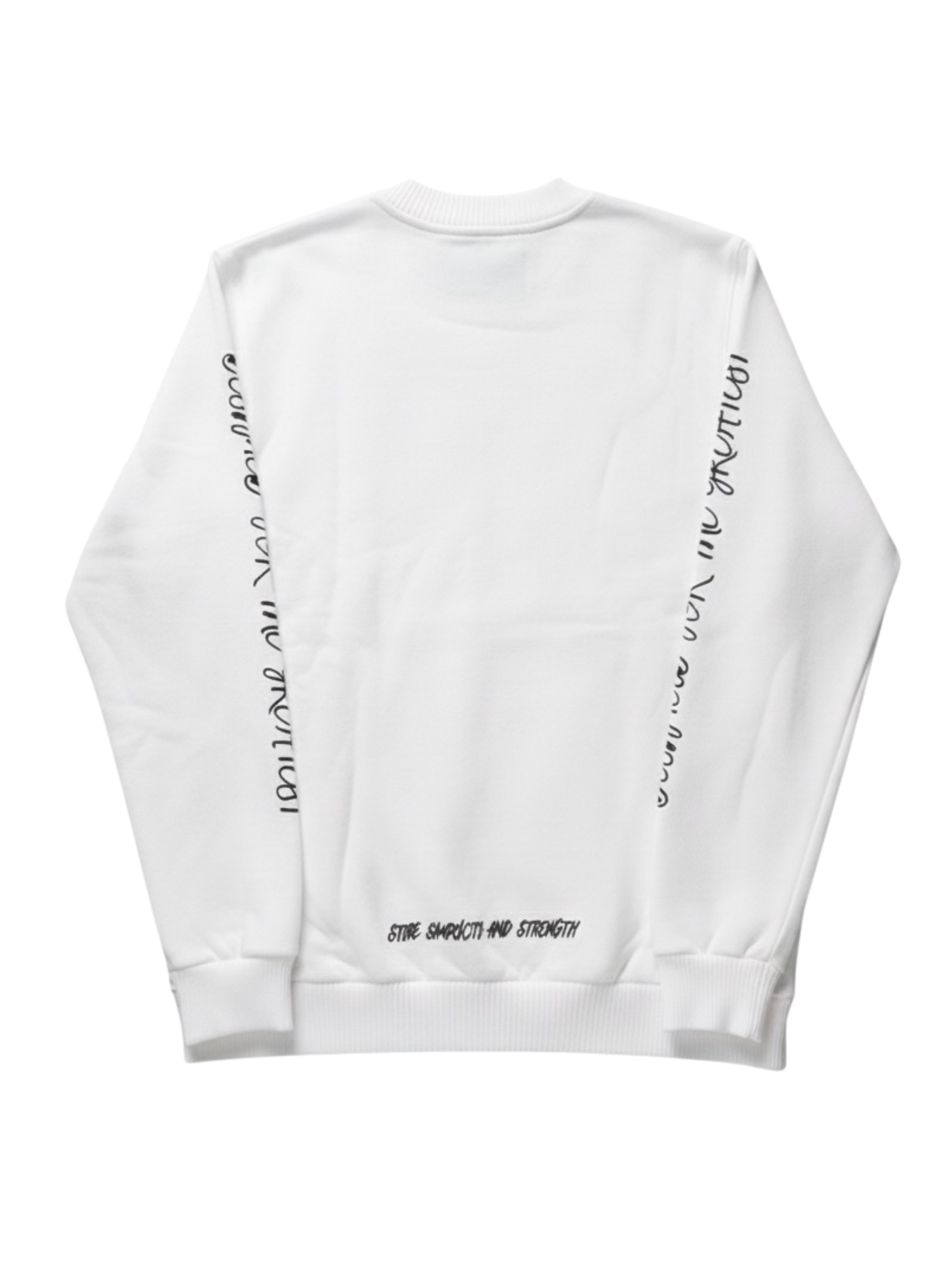 White knitted embroidery longsleeve