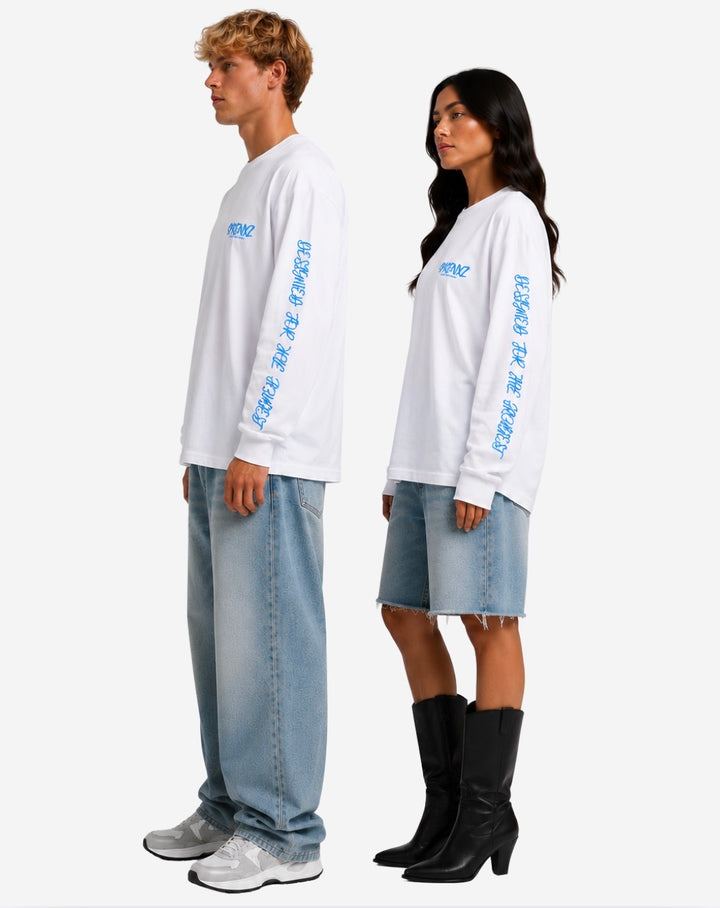 10245 WEISS/BLAU LONGSLEEVE