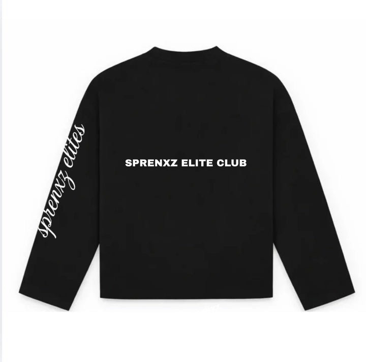 12345 ZWART/WIT LONGSLEEVE