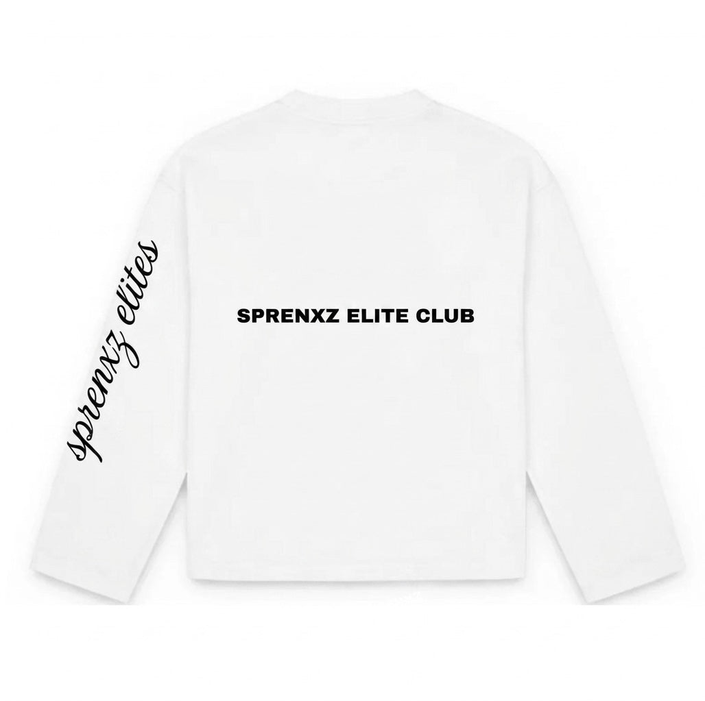 12345 WIT/ZWART LONGSLEEVE