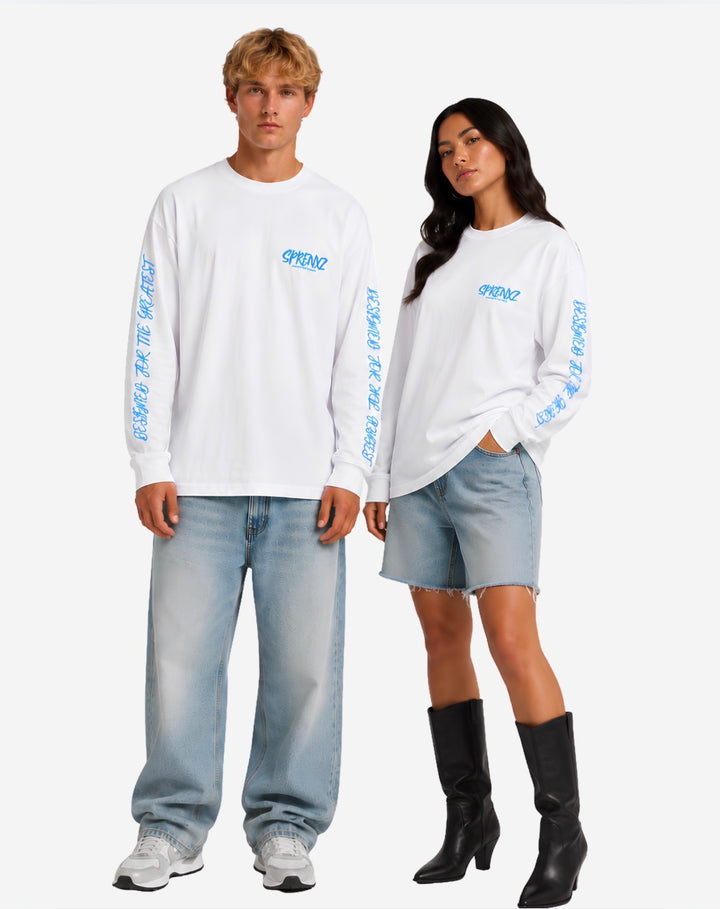 10245 WEISS/BLAU LONGSLEEVE