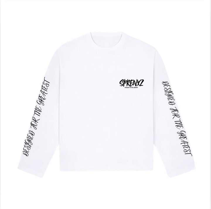 10423 WHITE/BLACK LONG SLEEVE