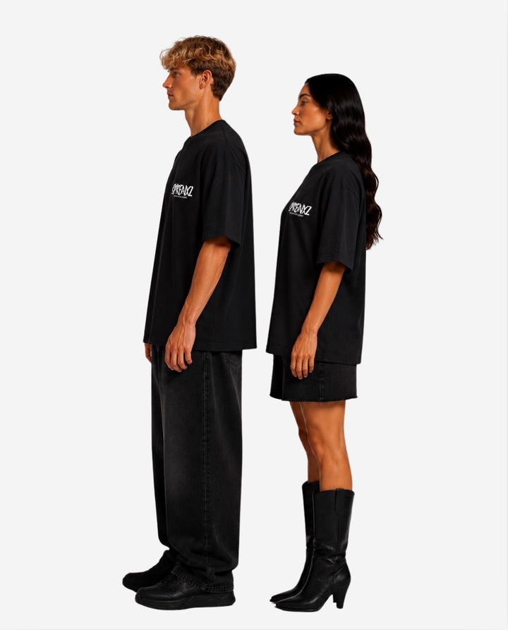 ZWART/WIT T-SHIRT