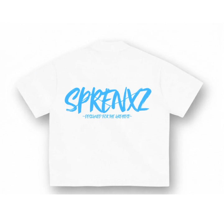WIT/BLAUW T-SHIRT