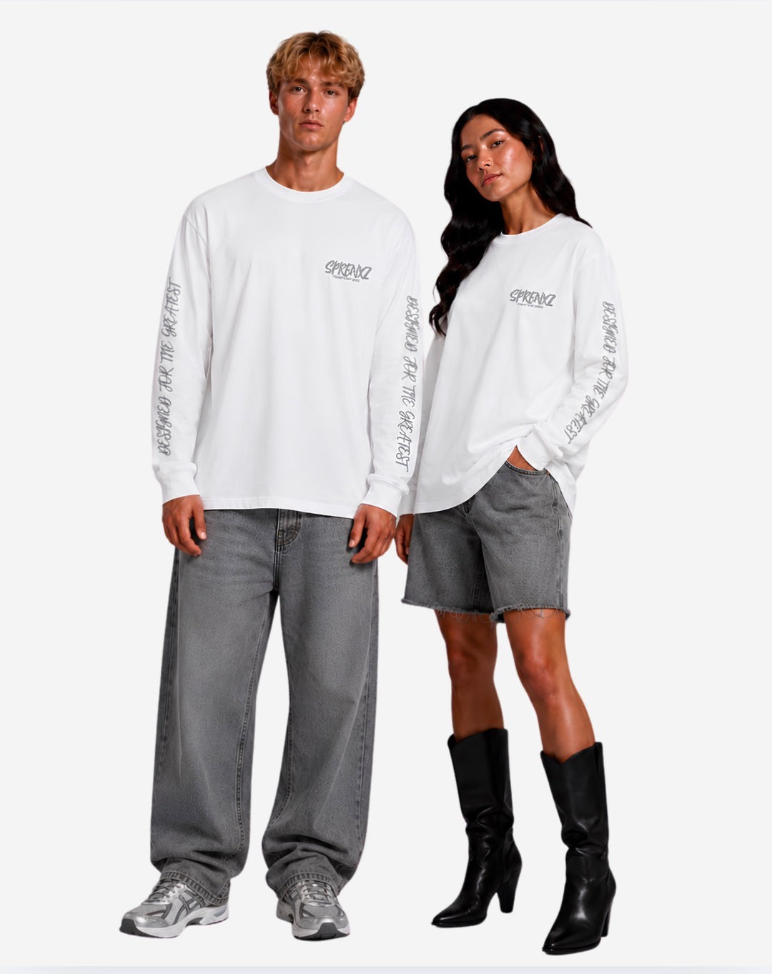 10213 WEISS/GRAU LONGSLEEVE