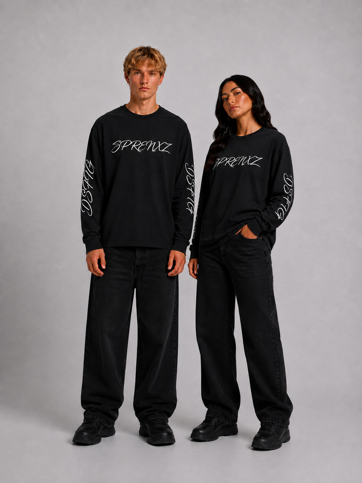 27 Zwart/Wit Longsleeve