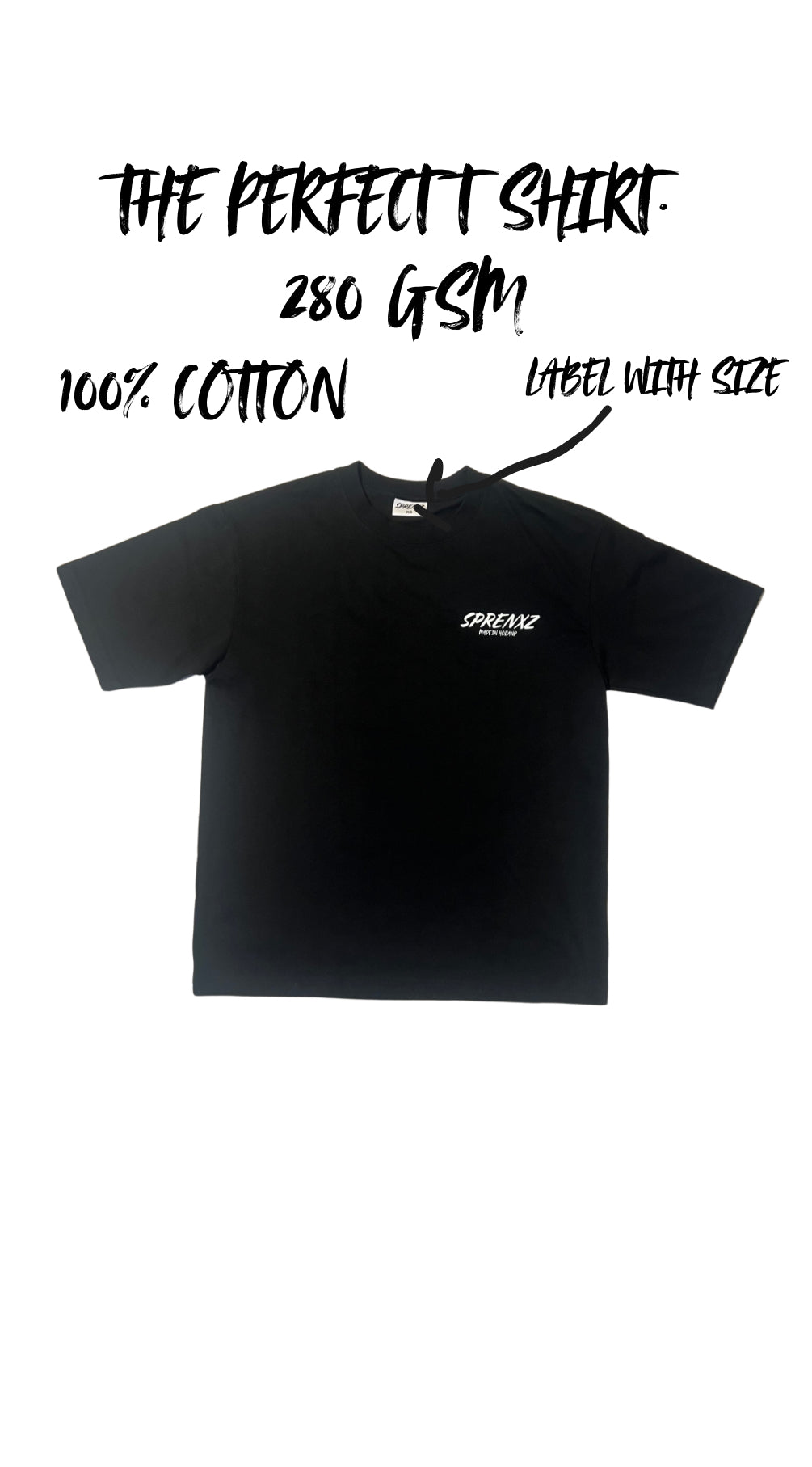 Sprenxz black T-shirt