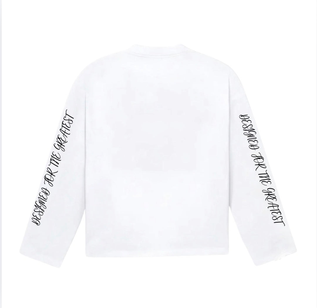 10423 WHITE/BLACK LONG SLEEVE