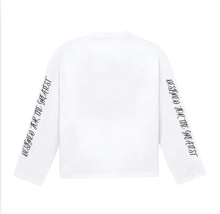 10423 WHITE/BLACK LONG SLEEVE