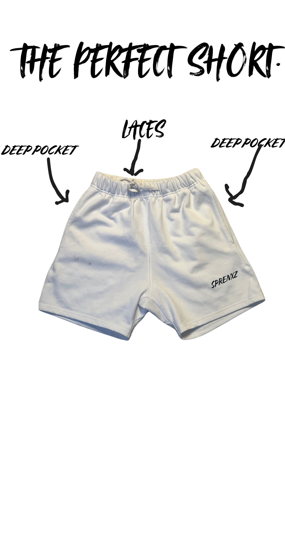 Sprenxz short white