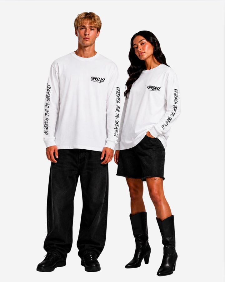 WIT/ZWART LONGSLEEVE