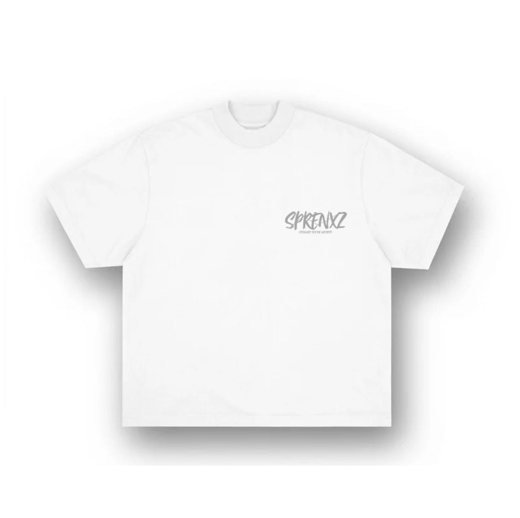 WIT/GRIJS T-SHIRT