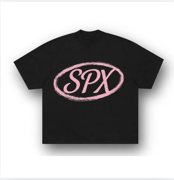 SPX T-SHIRT ZWART/ROZE