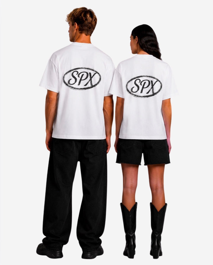 SPX T-SHIRT WIT/ZWART