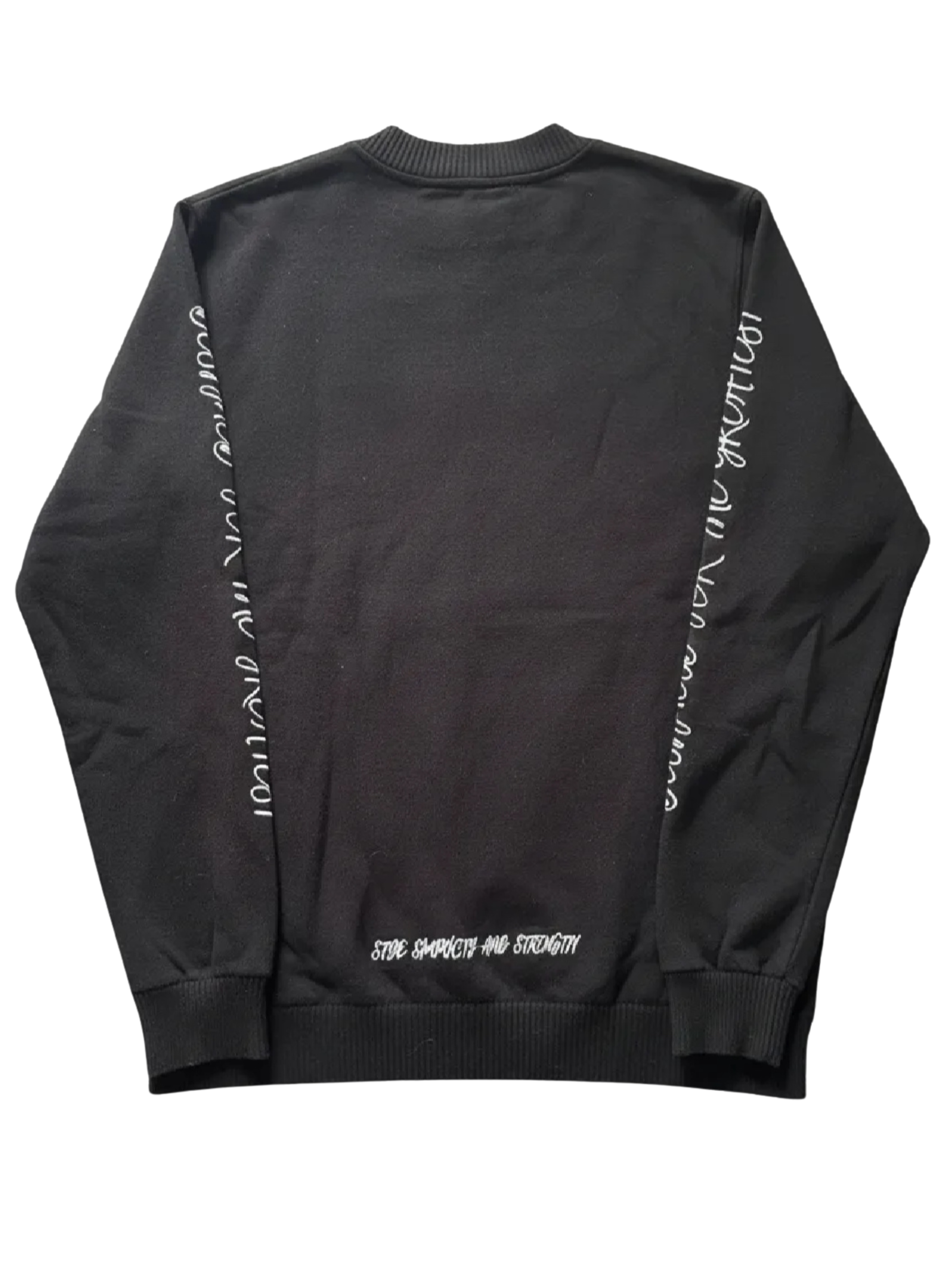 Black knitted embroidery longsleeve