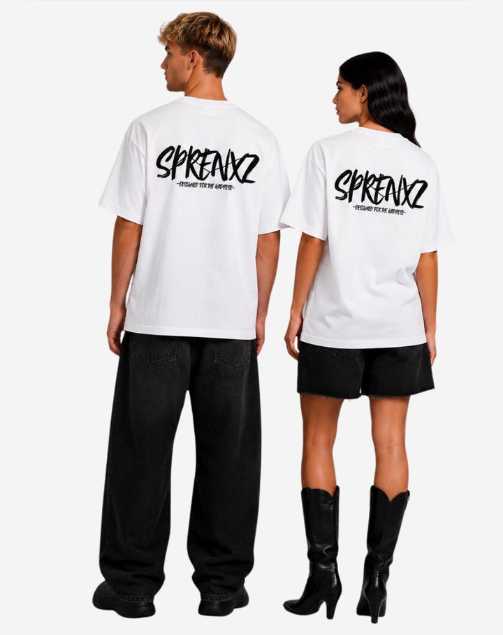 WEISS/SCHWARZES T-SHIRT
