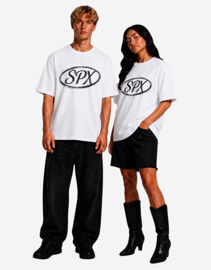 SPX T-SHIRT WIT/ZWART