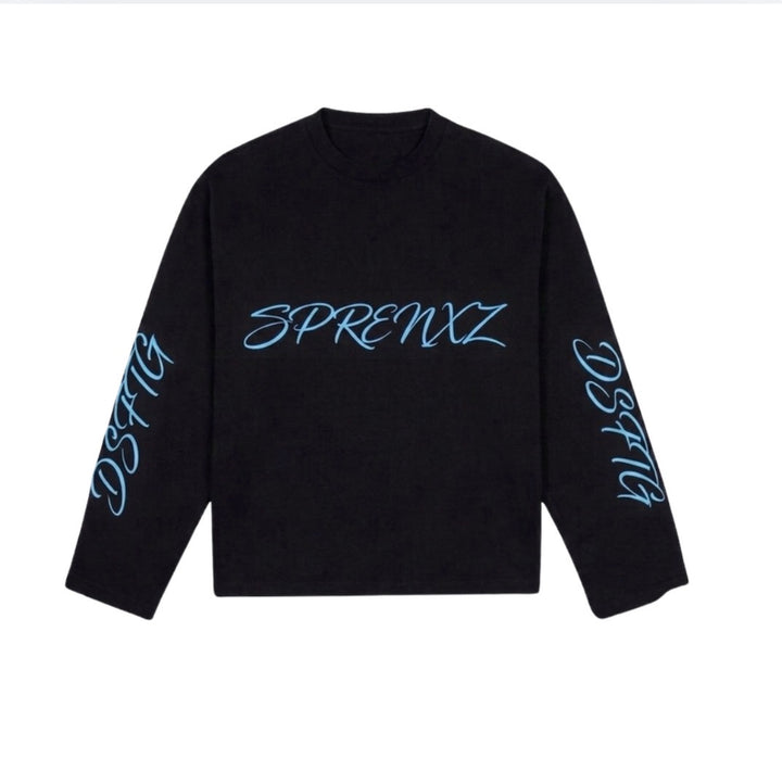 27 Zwart/Blauw Longsleeve