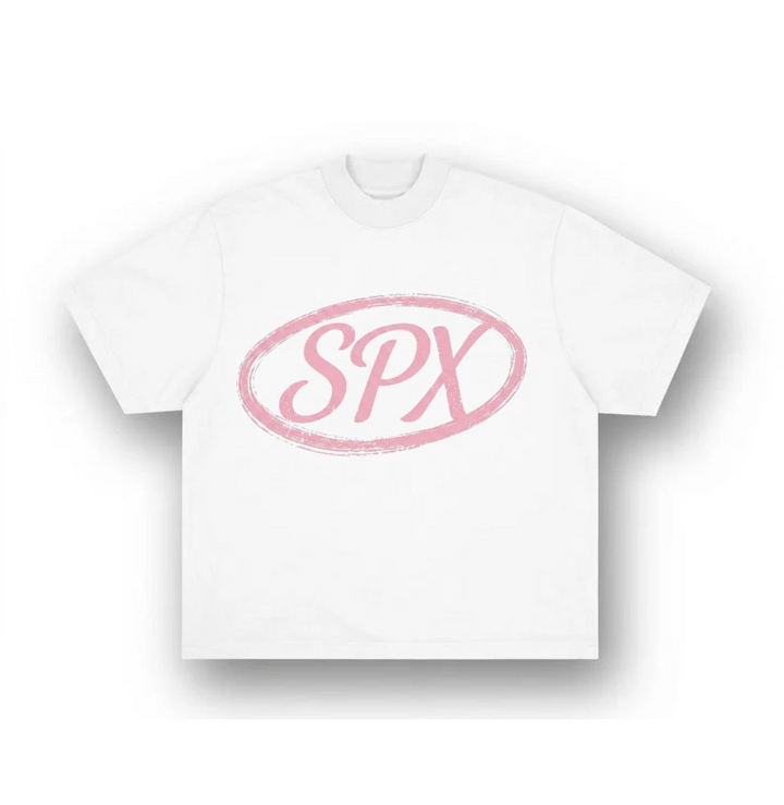 SPX T-SHIRT WIT/ROZE