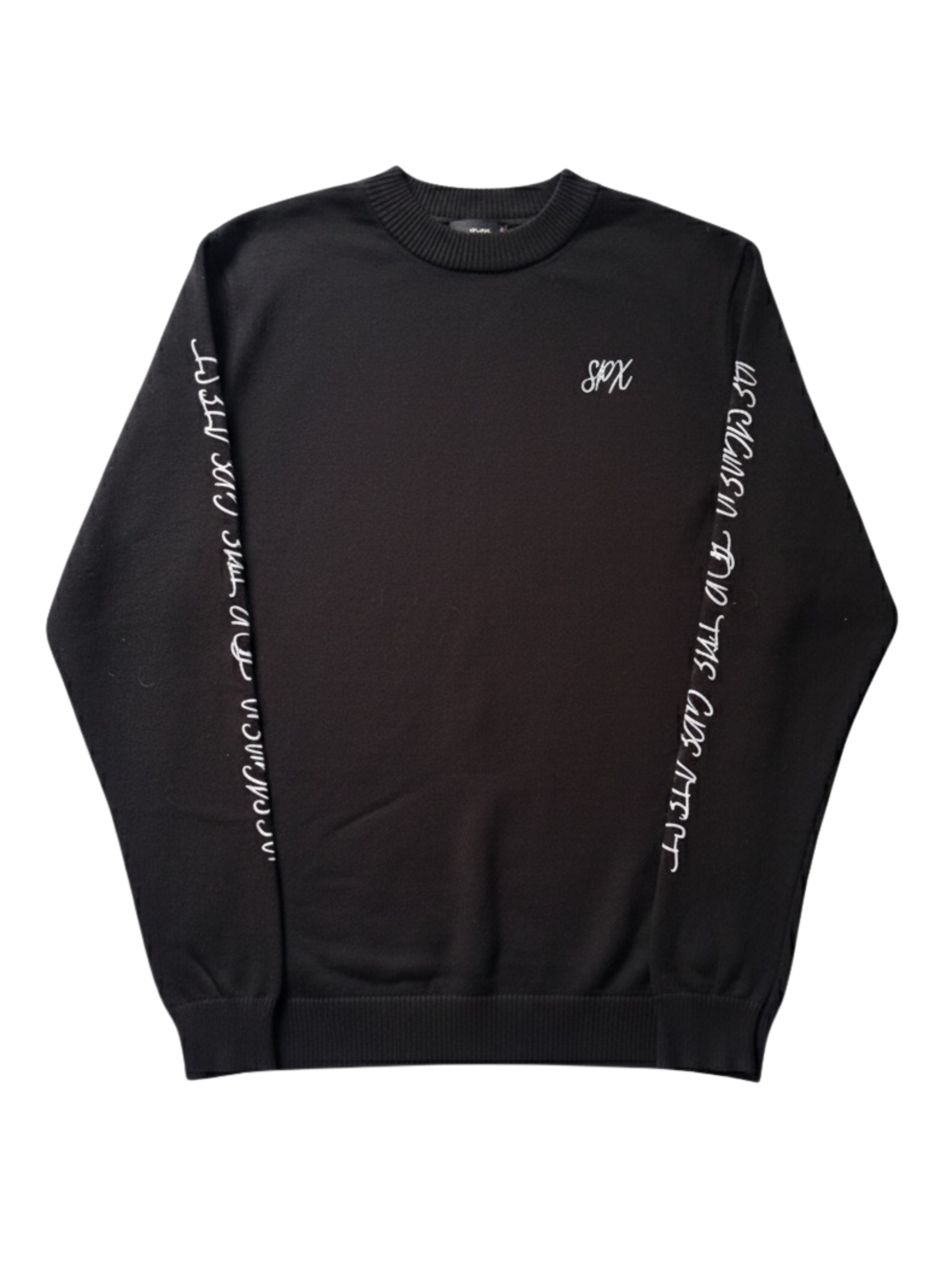 Black knitted embroidery longsleeve