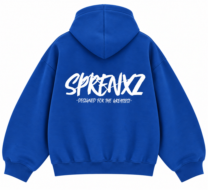 ZIP-UP HOODIE BLUE