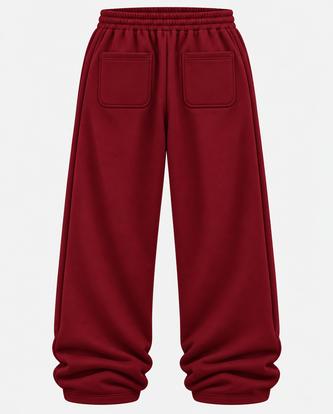 BORDEAUX RED OVERSIZED JOGGER
