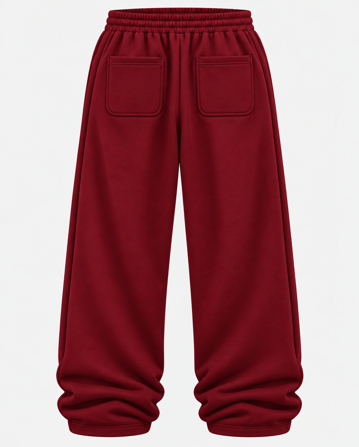 BORDEAUX RED OVERSIZED JOGGER