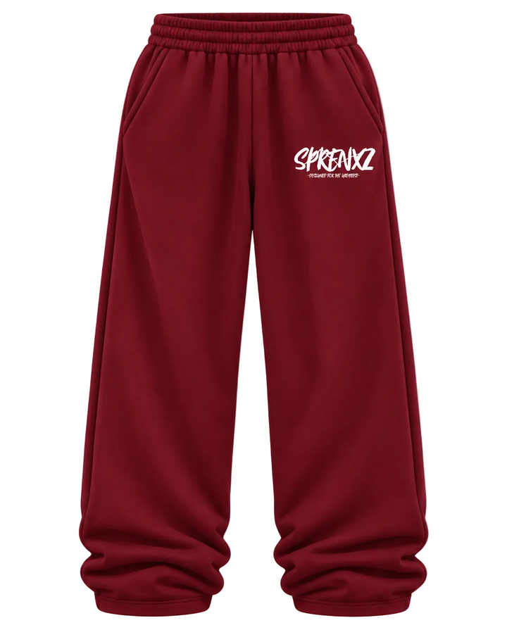 BORDEAUX RED OVERSIZED JOGGER