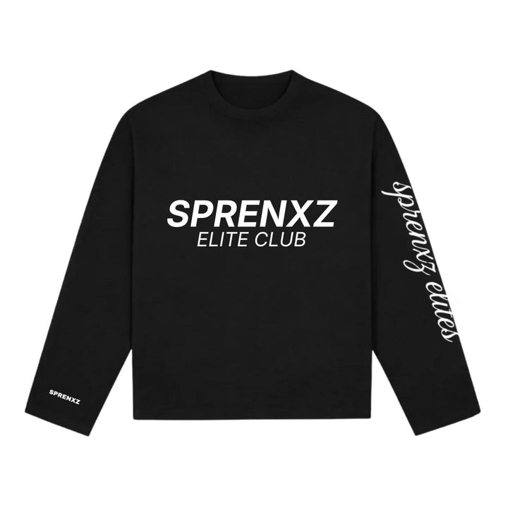 12345 ZWART/WIT LONGSLEEVE