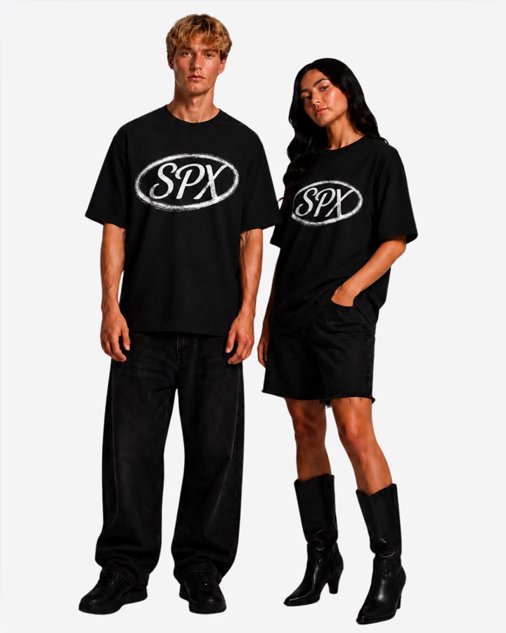 SPX T-SHIRT ZWART/WIT