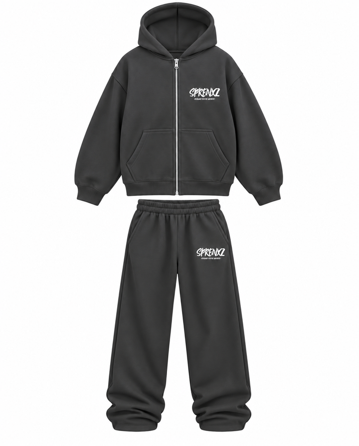NIGHT GREY OVERSIZED TRACKSUIT