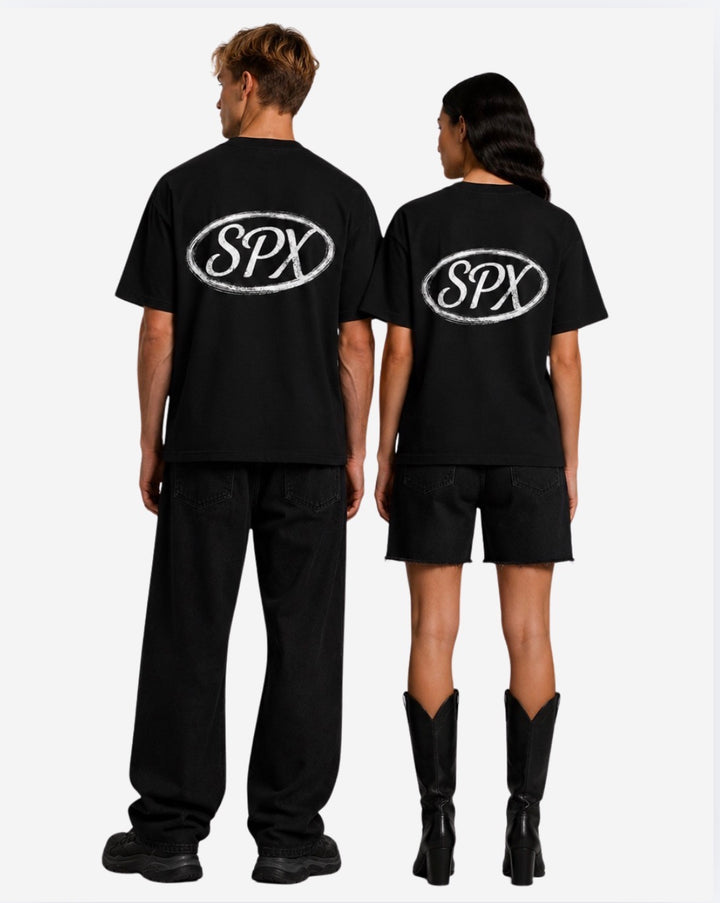 SPX T-SHIRT ZWART/WIT