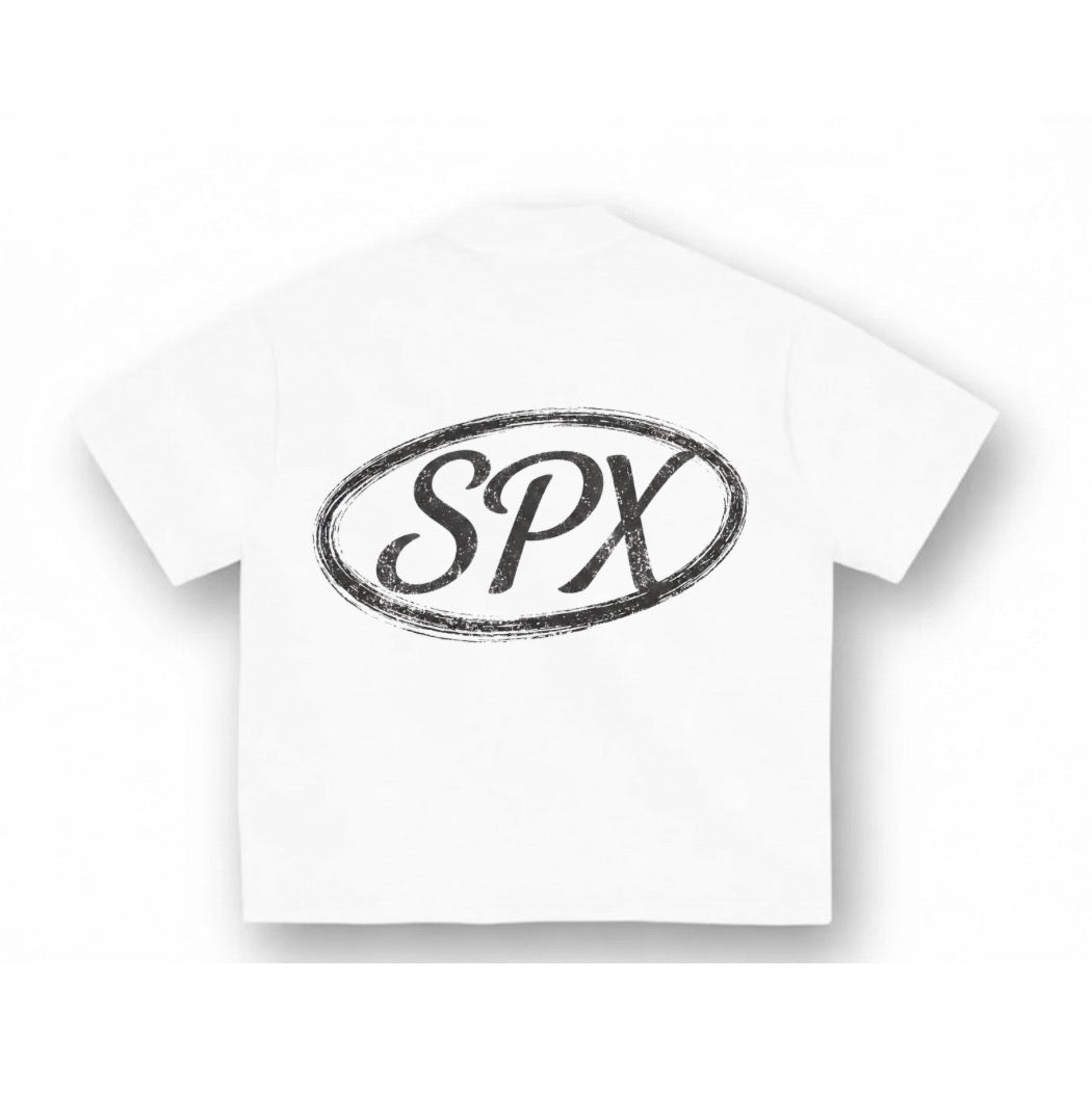 SPX T-SHIRT WIT/ZWART