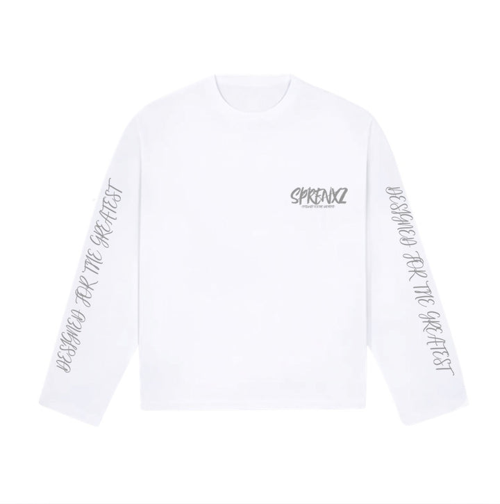 10213 WHITE/GREY LONG-SLEEVED SHIRT