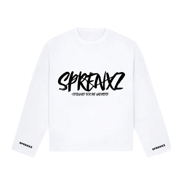 WIT/ZWART FRONT LONGSLEEVE