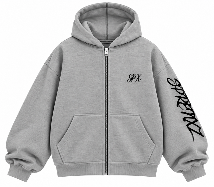 27 ZIP-UP HOODIE GREY