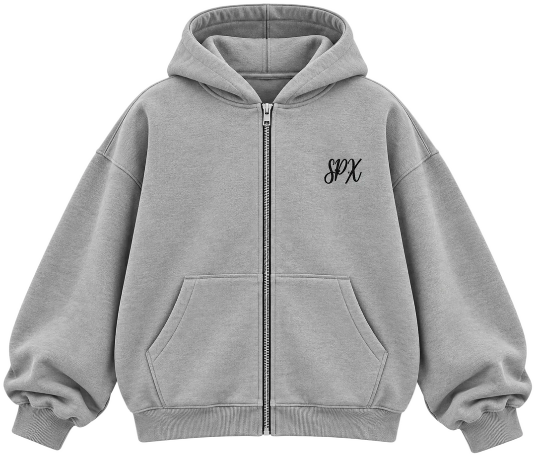 SPX ZIPUP HOODIE GREY