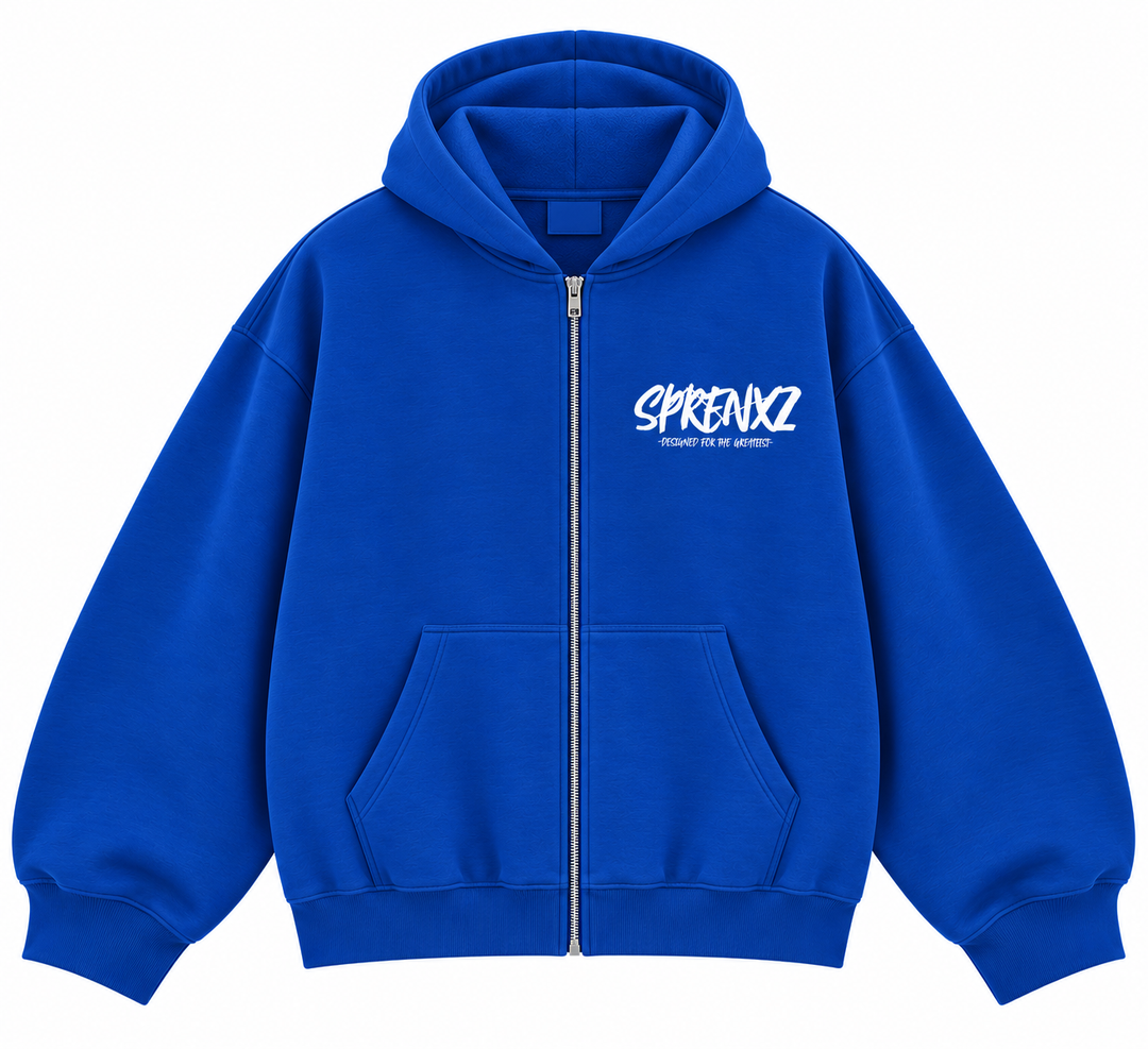 ZIP-UP HOODIE BLUE