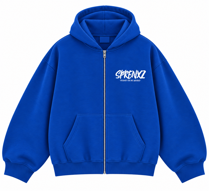 ZIP-UP HOODIE BLUE