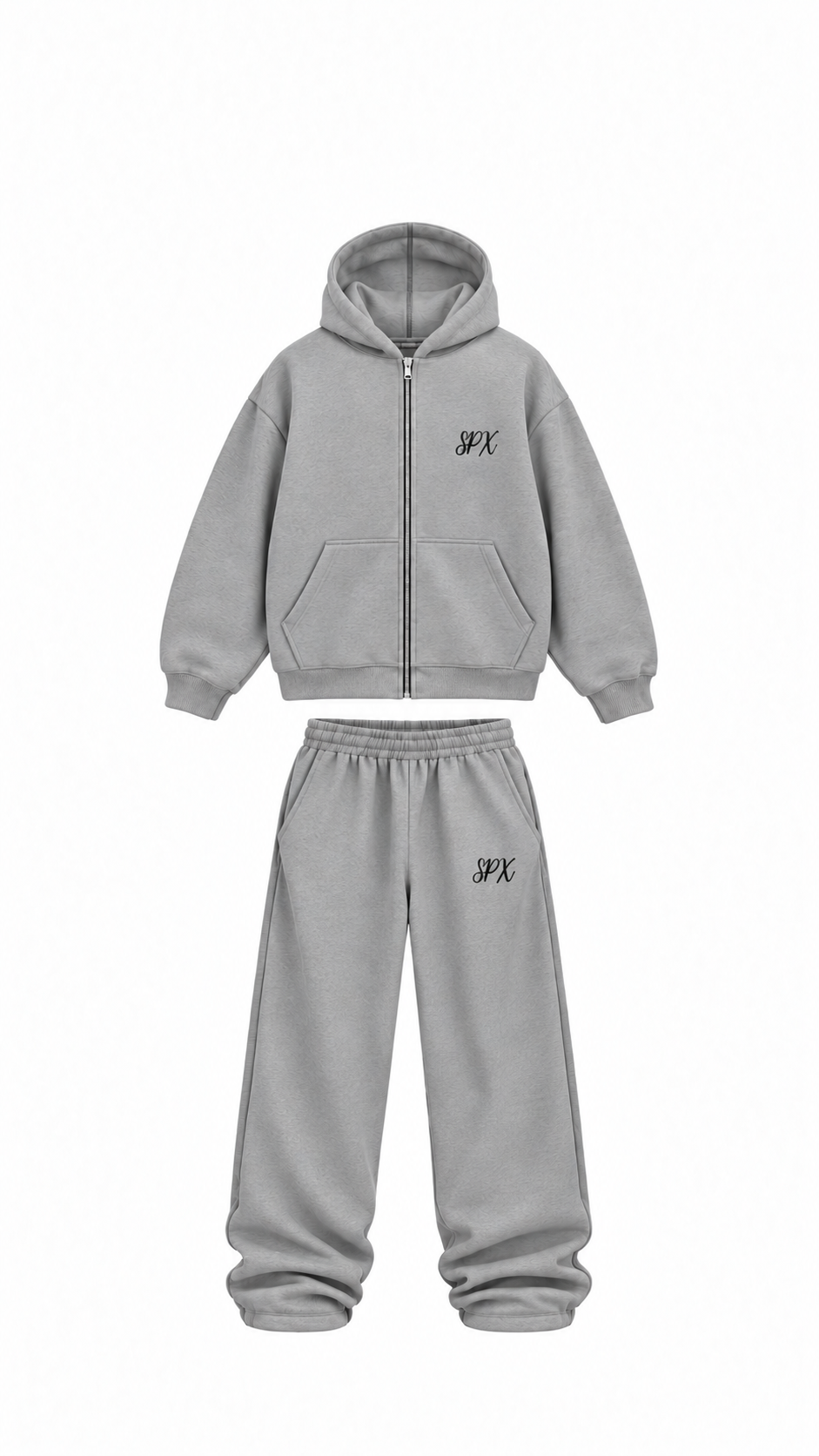 SPX OVERSIZED GRIJS/WIT TRACKSUIT