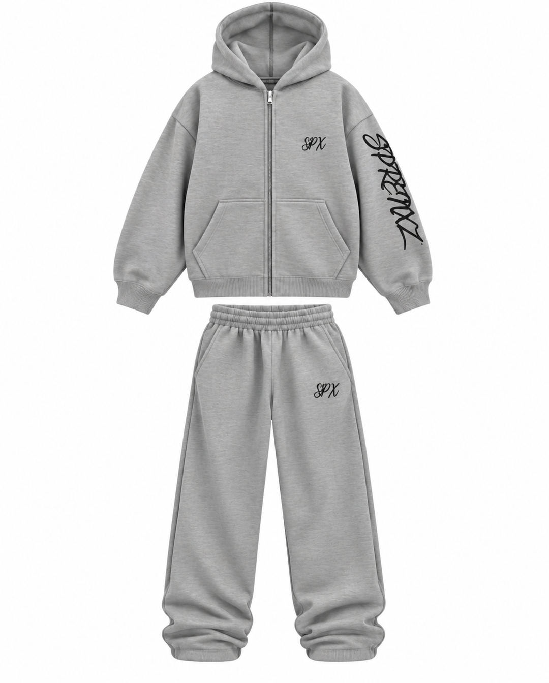SPX 27 OVERSIZED GRIJS/WIT TRACKSUIT