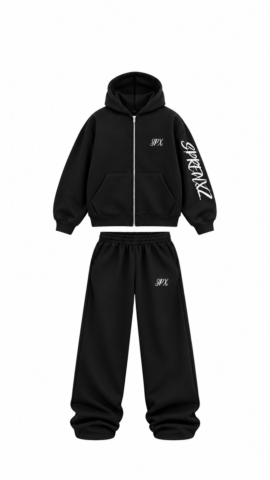 SPX 27 OVERSIZED TRACKSUIT ZWART/WIT