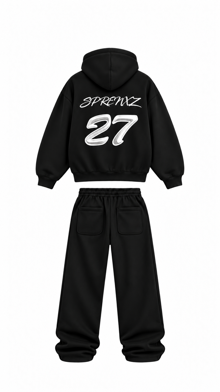 SPX 27 OVERSIZED TRACKSUIT ZWART/WIT