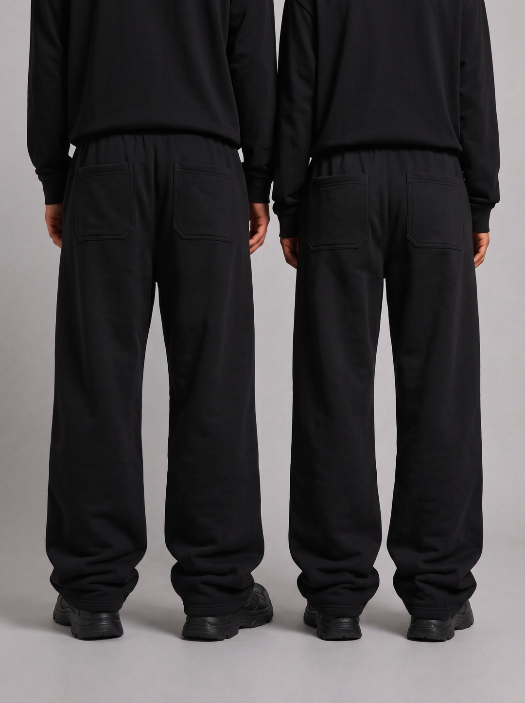 Sprenxz Collective zwart/wit jogger gedragen - achterkant
