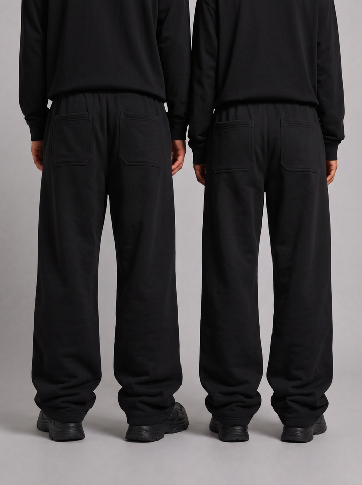 Sprenxz Collective zwart/wit jogger gedragen - achterkant